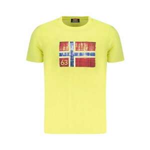 Tricou barbati cu decolteu la baza gatului si imprimeu cu logo imagine