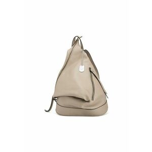 Rucsac asimetric de piele cu accesoriu logo imagine