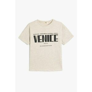 Tricou cu imprimeu text pe piept imagine