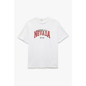 Tricou de bumbac cu imprimeu text imagine