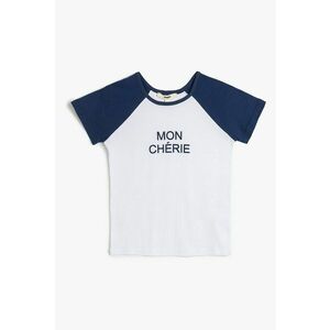 Tricou de bumbac cu maneci raglan imagine