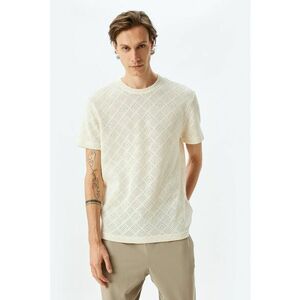 Tricou regular fit cu decolteu la baza gatului imagine