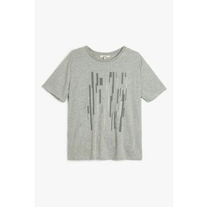 Tricou cu imprimeu geometric imagine