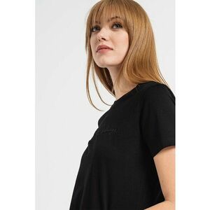 Tricou din bumbac cu broderie logo imagine