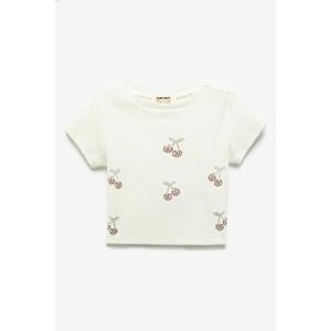 Tricou cu cirese din strasuri imagine