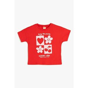 Tricou de bumbac cu imprimeu imagine
