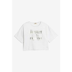 Tricou crop de bumbac imagine