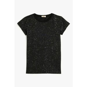 Tricou cu decolteu la baza gatului - stralucitor imagine