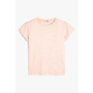 Tricou cu decolteu la baza gatului - stralucitor imagine