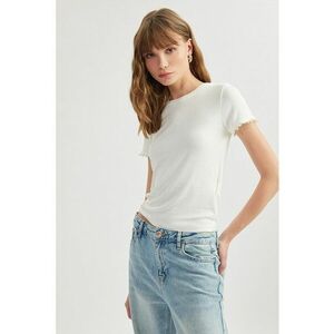 Tricou uni slim fit imagine