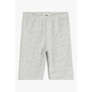 Pantaloni scurti cu model si talie elastica imagine