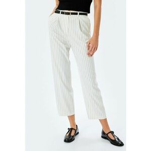 Pantaloni crop cu dungi imagine