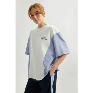 Tricou cu imprimeu si maneci cazute imagine