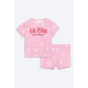 Set de tricou de bumbac si pantaloni scurti imagine