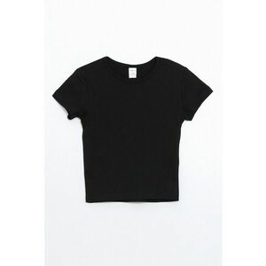 Tricou cambrat cu model uni imagine