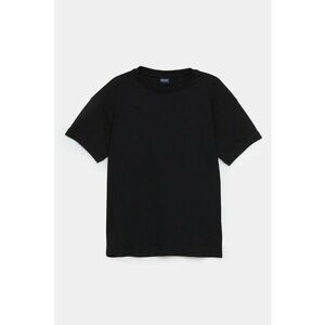 Tricou cu decolteu la baza gatului si model uni imagine