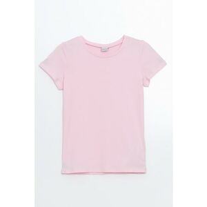 Tricou din bumbac cu model uni imagine