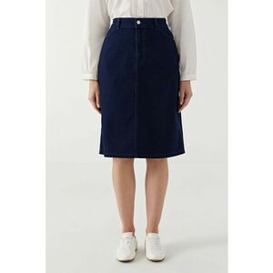 Fusta midi din denim imagine