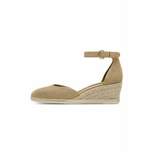 Sandale-espadrile wedge de piele intoarsa imagine