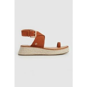 Sandale de piele intoarsa cu platforma imagine