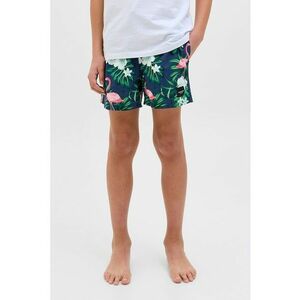Pantaloni scurti cu snur de ajustare si imprimeu grafic imagine