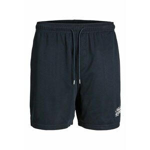 Pantaloni scurti cu snur de ajustare si aspect cu perforatii imagine