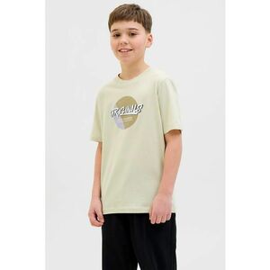 Tricou cu imprimeu logo si maneci cazute imagine