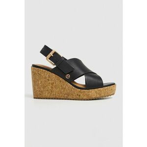 Sandale wedge cu catarama imagine