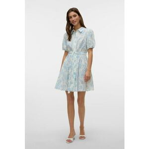 Rochie-camasa de bumbac organic cu cordon imagine