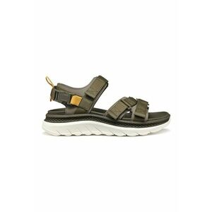 Sandale de piele ecologica si material textil cu velcro imagine