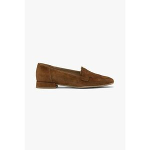 Pantofi loafer din piele intoarsa cu varf patrat imagine