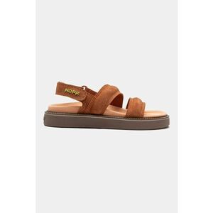 Sandale din piele intoarsa cu logo imagine