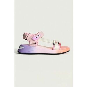 Sandale wedge cu garnituri din piele ecologica imagine