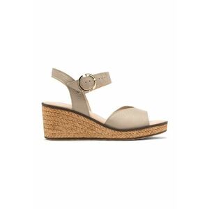 Sandale wedge de piele imagine