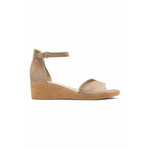 Sandale wedge de piele intoarsa imagine