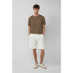 Pantaloni scurti relaxed fit de bumbac cu snur in talie imagine
