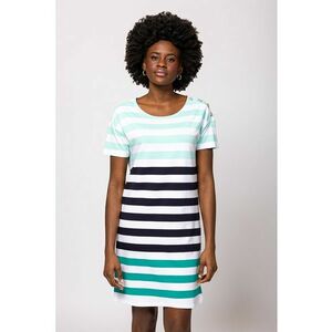 Rochie mini lejera Vuol - Negru - Verde pal - Alb optic - imagine