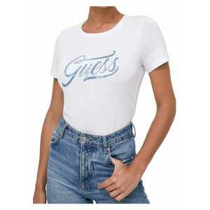 Tricou cu guler rotund si logo - imagine