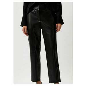 Pantaloni crop din piele ecologica imagine