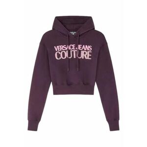 Hanorac crop cu imprimeu logo imagine