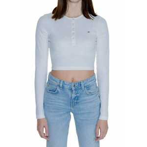 Bluza Henley crop Tommy Jeans imagine
