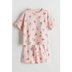 Pijama de bumbac cu imprimeu imagine