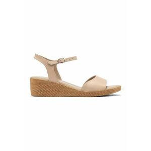 Sandale wedge de piele imagine