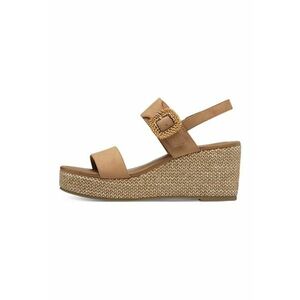 Sandale demi-wedge cu catarama imagine