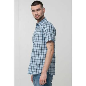 Camasa cu model in carouri si maneci scurte imagine