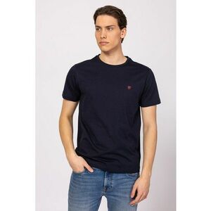 Tricou din bumbac cu decolteu la baza gatului imagine
