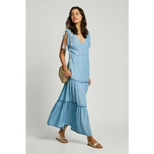 Rochie maxi cu decolteu in V imagine