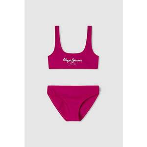 Costum de baie din doua piese cu logo imagine