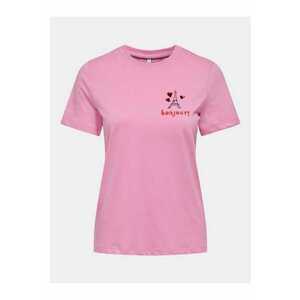 Tricou dama - 303602970 - Bumbac - XL INTL - Violet imagine