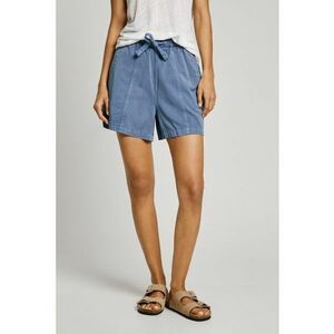Pantaloni scurti din amestec de lyocell cu snur imagine